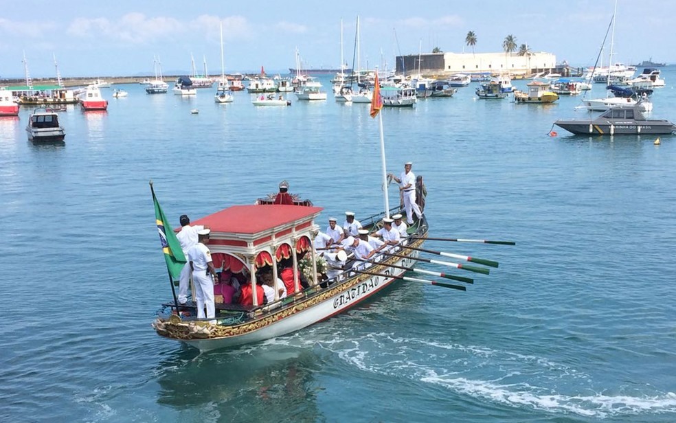 Imagem foi levada na embarcação 