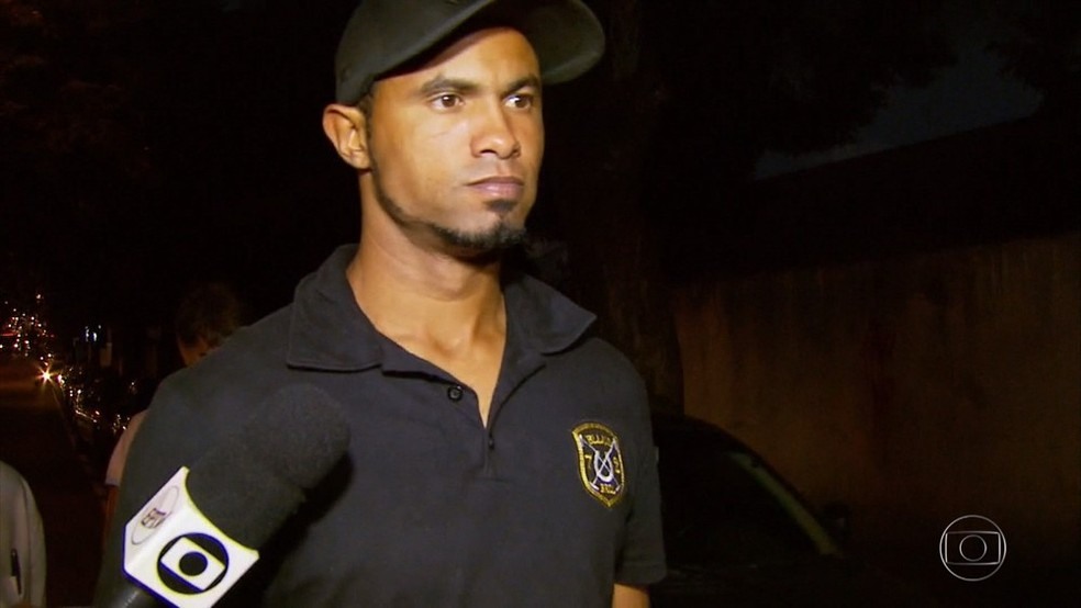 Goleiro Bruno Fernandes, em Varginha (Foto: Reprodução/TV Globo )