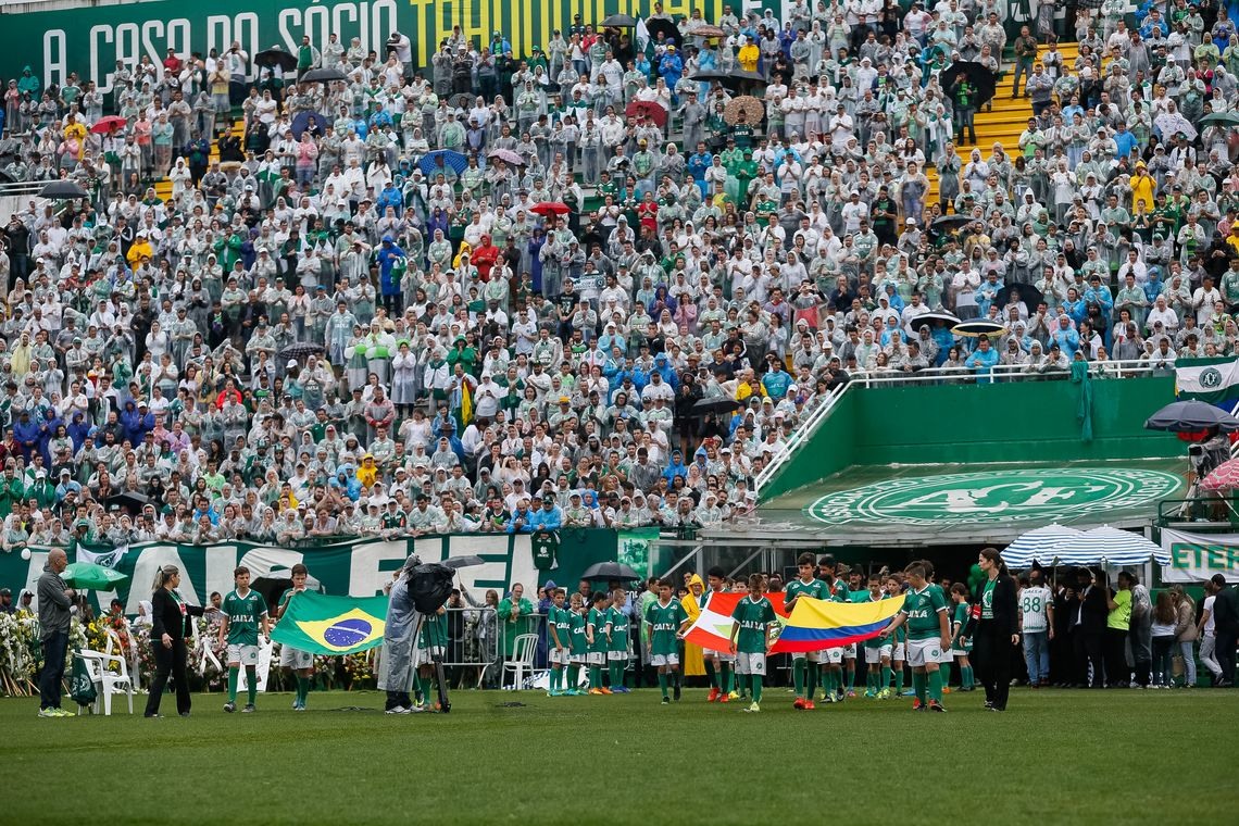 ChapecÃ³ - SC -Presidente Michel Temer durante CerimÃ´nia em Homenagem Ã s VÃ­timas do Acidente com AviÃ£o  da Chapecoense ( Beto Barata/PR)