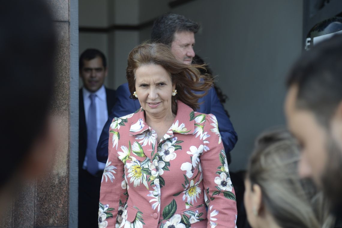 Rio de Janeiro - A presidente da ComissÃ£o de SeguranÃ§a PÃºblica da Alerj, deputada Martha Rocha, fala apÃ³s reuniÃ£o com o interventor federal, general Braga Netto (Tomaz Silva/AgÃªncia Brasil)