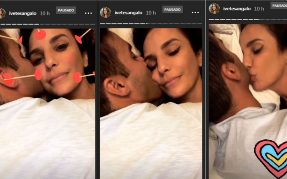 Em momento Ã­ntimo com marido, Ivete Sangalo posta vÃ­deo no stories do Instagram e ganha mordida (Foto: ReproduÃ§Ã£o/Redes Sociais)