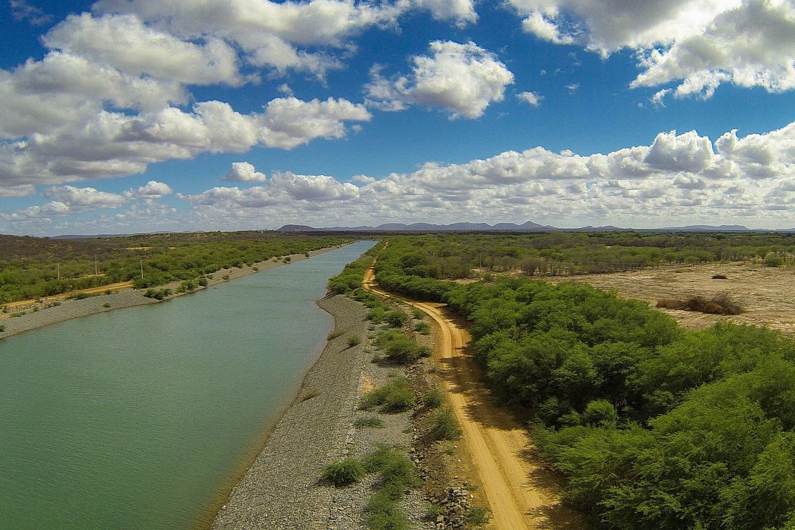 TransposiÃ§Ã£o do Rio SÃ£o Francisco (DivulgaÃ§Ã£o/MinistÃ©rio da IntegraÃ§Ã£o Nacional)