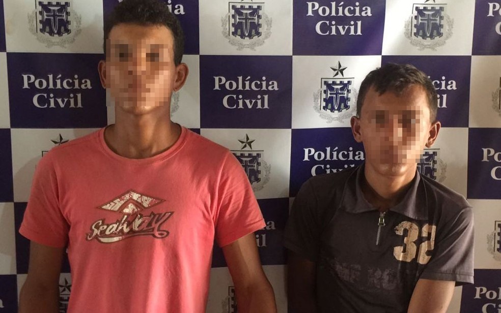 Neto foi preso com comparsa por agredir idoso a pauladas para roubar R$ 30 (Foto: Divulgação/ Polícia Civil)