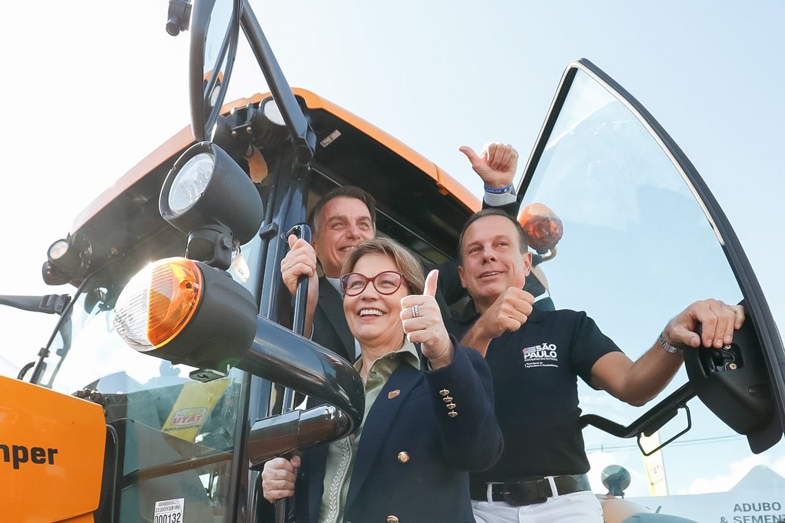  Presidente da RepÃºblica, Jair Bolsonaro durante visita a estande da Agrishow 2019.