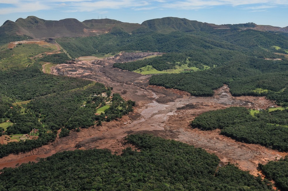 Lama da Vale em Brumadinho, na RegiÃ£o Metropolitana de Belo Horizonte â?? Foto: Ibama/DivulgaÃ§Ã£o