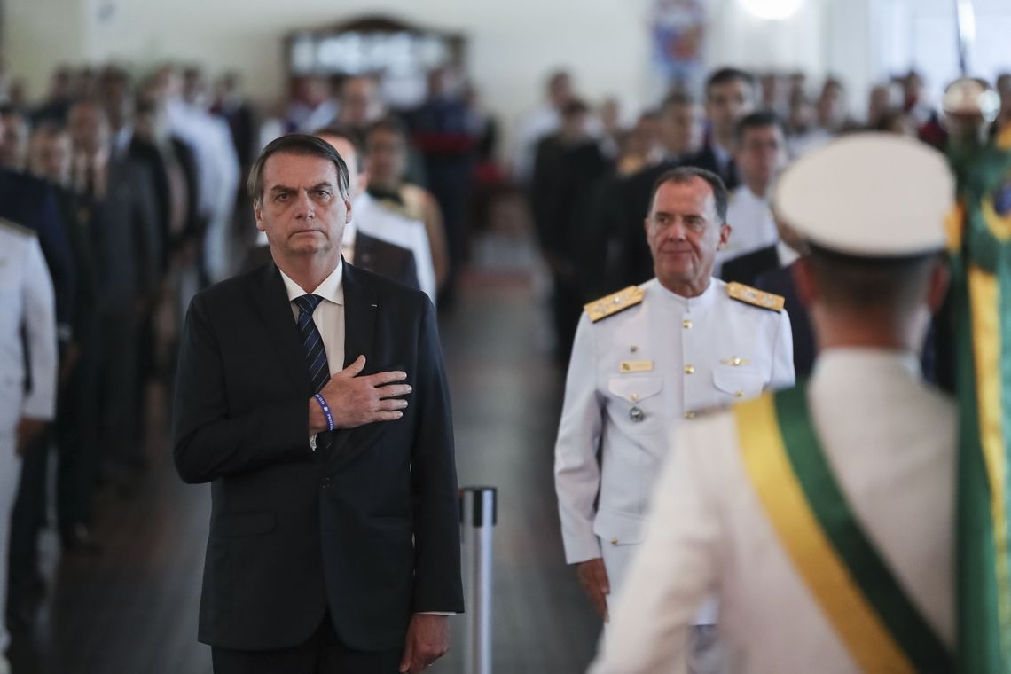 Presidente da RepÃºblica, Jair Bolsonaro durante Solenidade comemorativa do 211 AniversÃ¡rio da JustiÃ§a Militar da UniÃ£o e entrega de CondecoraÃ§Ãµes da Ordem do MÃ©rito JudiciÃ¡rio Militar.