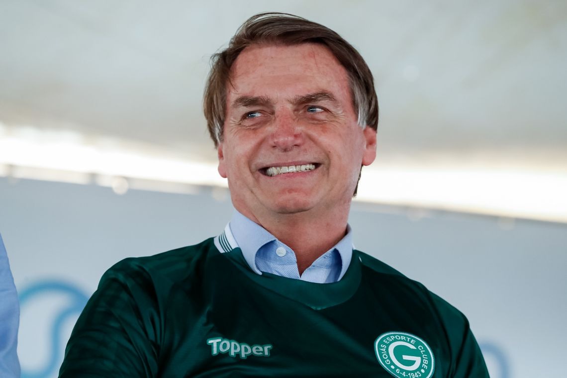 O presidente Jair Bolsonaro participa do lanÃ§amento oficial do projeto Juntos pelo Araguaia, em AragarÃ§as (GO).