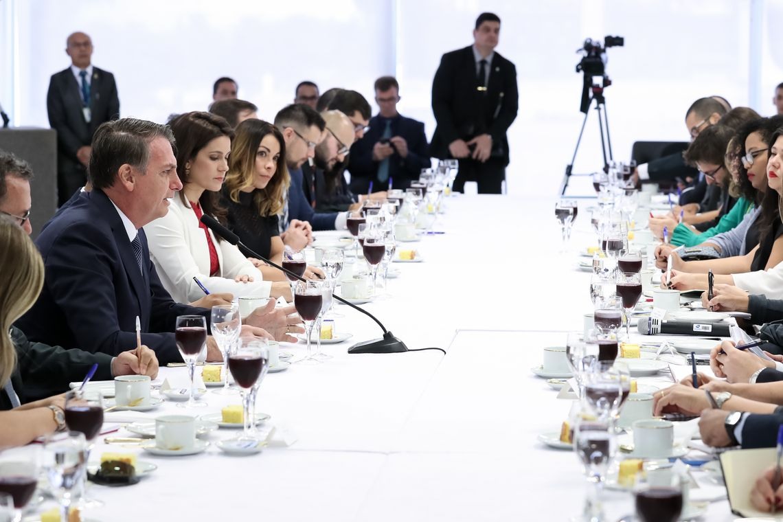 (BrasÃ­lia - DF, 14/06/2019) CafÃ© da manhÃ£ com Jornalistas. Foto: Marcos CorrÃªa/PR