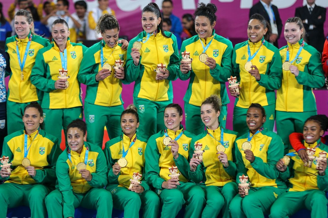 Brasil 31 x 20 Argentina. Final do handebol feminino dos Jogos Pan-Americanos Lima 2019