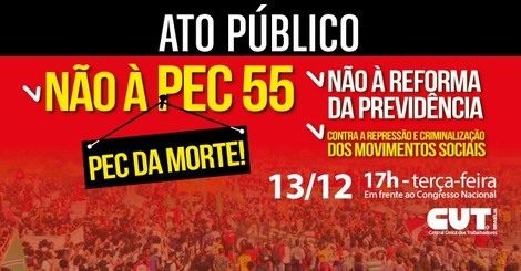 Resultado de imagem para Dia 13, terça-feira, tem novo combate à PEC da Morte