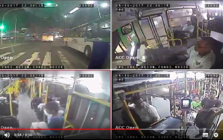 Vídeo mostra momento em que passageiros se jogam de ônibus em movimento - Foto: Divulgação | SSP-BA