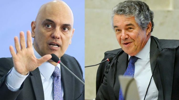 Marco Aurélio sugeriu o nome de Alexandre de Moraes - Foto: Agência Senado e Agência Brasil