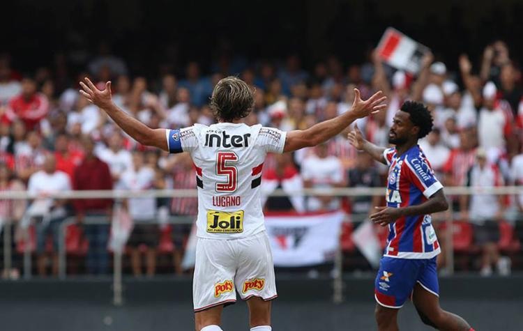 A partida, que terminou empatada por 1 a 1, marcou a despedida de Lugano do Tricolor paulista - Foto: Reprodução l Facebook l São Paulo FC