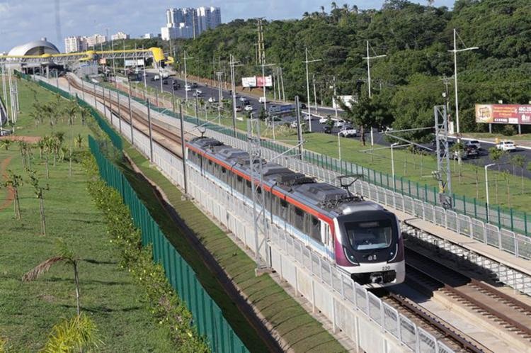 Novo equipamento na regiÃ£o do aeroporto integra a Linha 2 do sistema metroviÃ¡rio - Foto: Margarida Neide l Ag. A TARDE