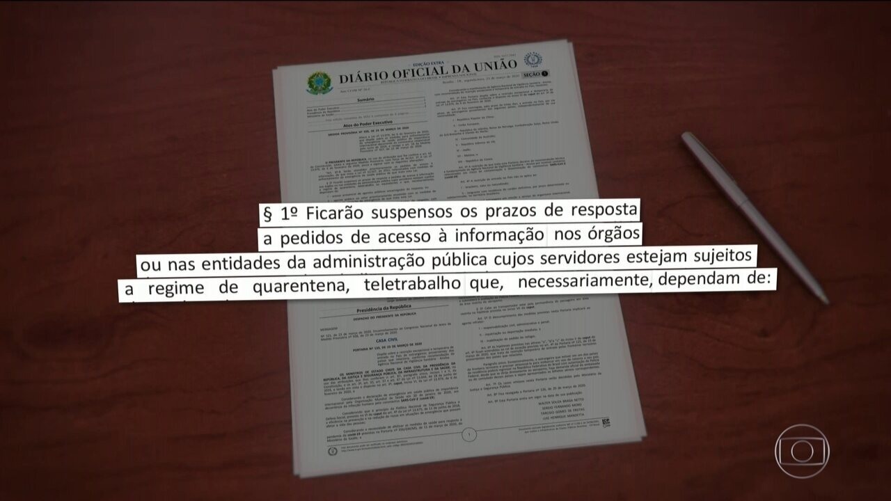 Governo suspende prazos da Lei de Acesso à Informação por causa do coronavírus