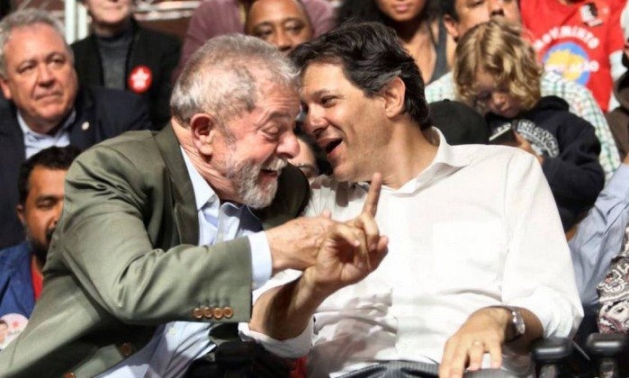 Resultado de imagem para Haddad diz que adversÃ¡rios estÃ£o nervosos e cita crescimento de Lula