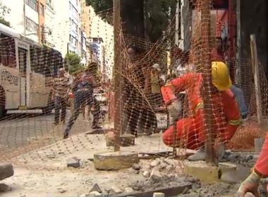 Obra de requalificação interdita trecho da Avenida Sete nesta quarta-feira