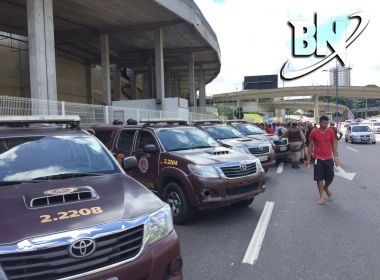 Polícia Militar reforça segurança nos arredores da Arena Fonte Nova