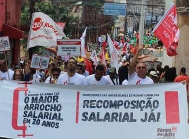 Professores da Uneb prometem semana de protestos nas 24 unidades do estado 