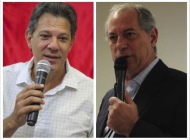 Haddad volta a apelar por gesto de Ciro; pedetista vai reavaliar posiÃ§Ã£o