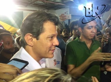 Em Salvador, Haddad comenta crescimento em pesquisas: NinguÃ©m gosta de mentiroso e frouxo