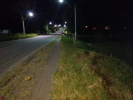 Acidente ocorreu no perímetro urbano de Barra do Rocha (Foto: Ubatã Notícias)