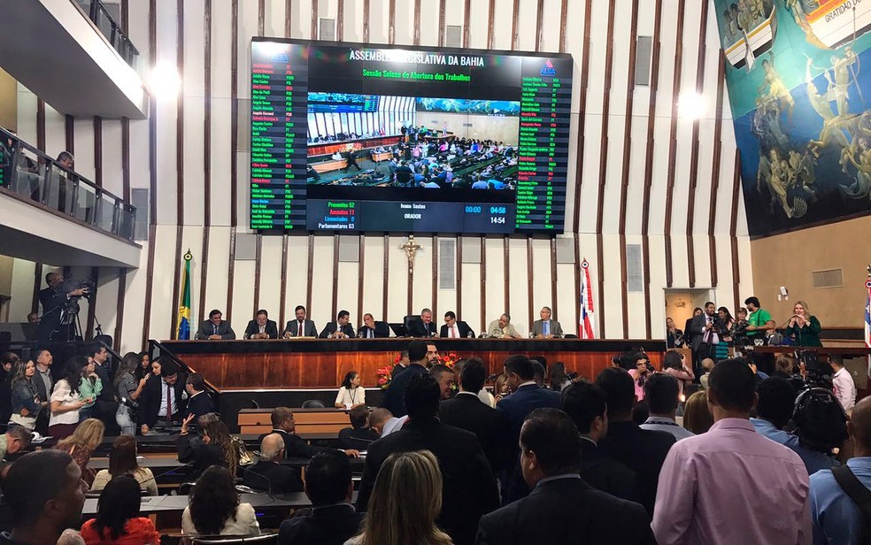 Mais da metade dos deputados eleitos para a Assembleia Legislativa da Bahia apoiam governador reeleito. â?? Foto: Alan Alves/G1