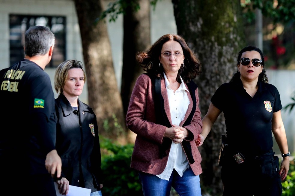 Andrea Neves, irmÃ£ do senador AÃ©cio Neves, foi presa em maio do ano passado. (Foto: Cristiane Mattos/Reuters)