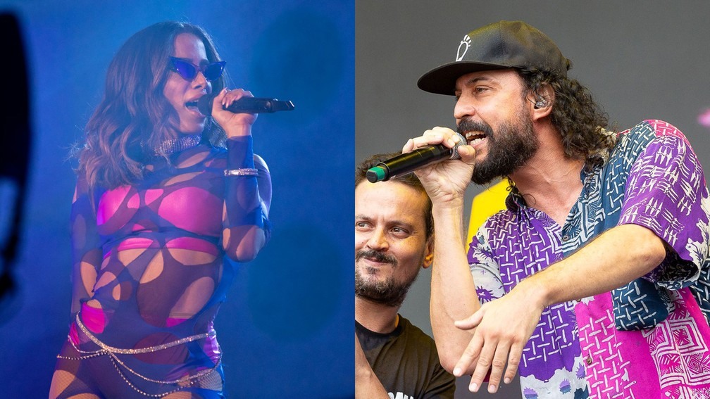 Anitta e Gabriel, o Pensador vão cantar na abertura da final da Libertadores neste sábado (23) — Foto: Marcelo Brandt/G1, Diego Baravelli/G1