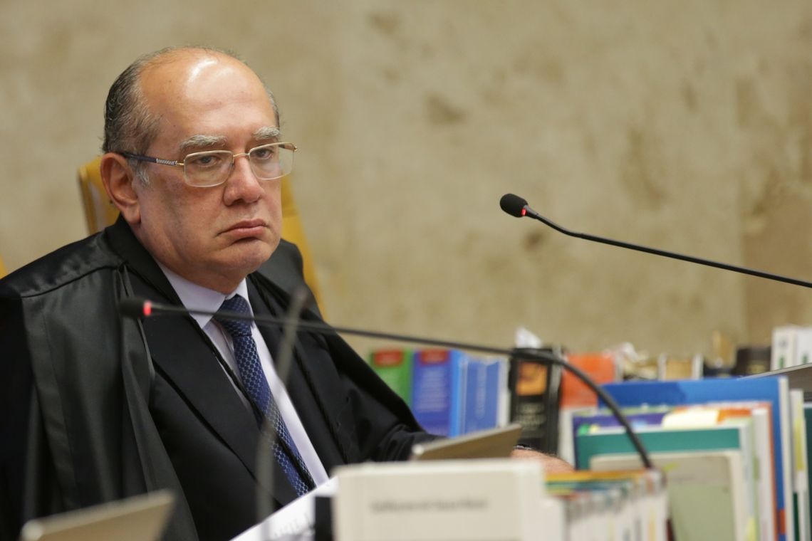 Ministro do Supremo Tribunal Federal (STF) Gilmar Mendes durante sessÃ£o para julgamento sobre a restriÃ§Ã£o ao foro privilegiado.