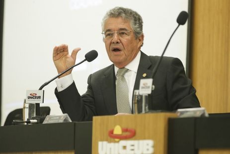 O ministro do Supremo Tribunal Federal (STF) Marco AurÃ©lio Mello  durante abertura do seminÃ¡rio Democracia e eleiÃ§Ãµes: desafios contemporÃ¢neos, no UniCEUB â?? Centro UniversitÃ¡rio de BrasÃ­lia.