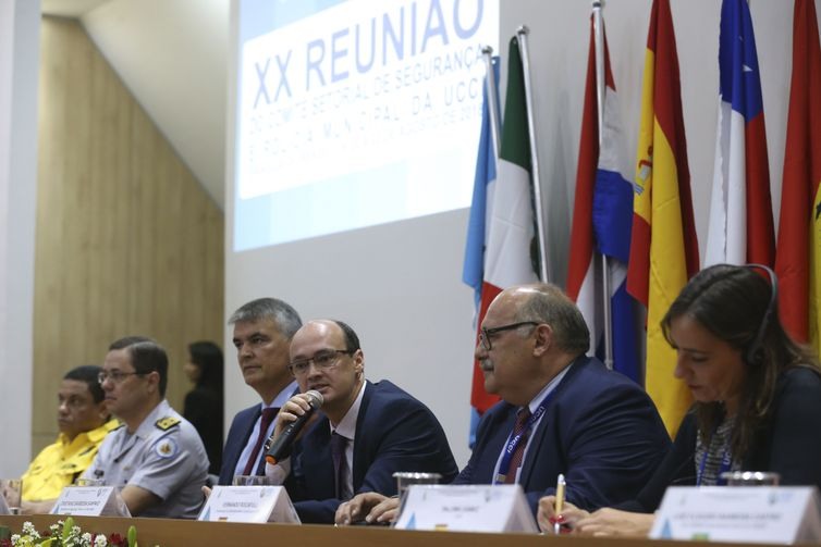 CerimÃ´nia de abertura da 20Âª ReuniÃ£o do ComitÃª Setorial de SeguranÃ§a e PolÃ­cia Municipal, da UniÃ£o das Cidades Capitais Ibero-Americanas (UCCI).