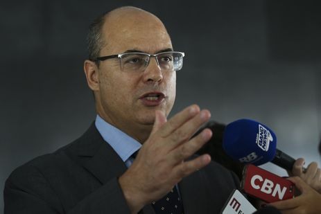 O governador do Rio de Janeiro, Wilson Witzel, fala Ã  imprensa apÃ³s reuniÃ£o com o presidente da RepÃºblica, Jair Bolsonaro, no  PalÃ¡cio do Planalto.