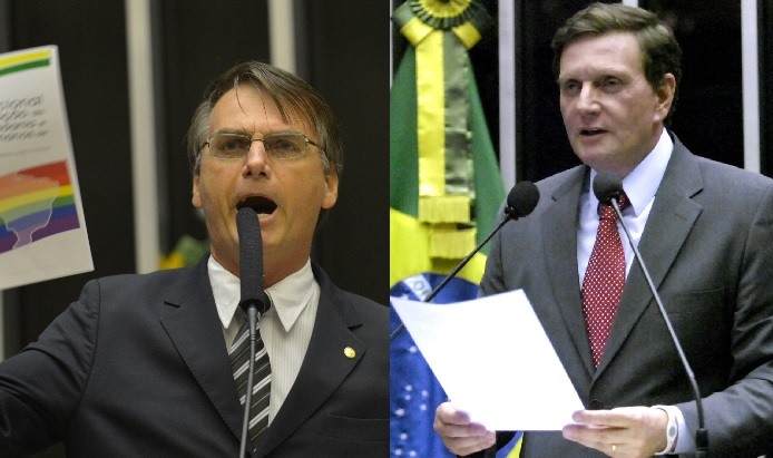 Resultado de imagem para Crivella e Bolsonaro