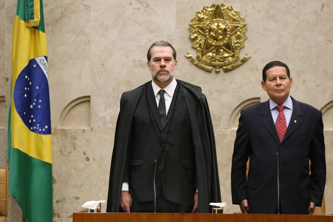 Ministro Dias Toffoli discursa durante sessÃ£o de abertura do ano forense do STF. 