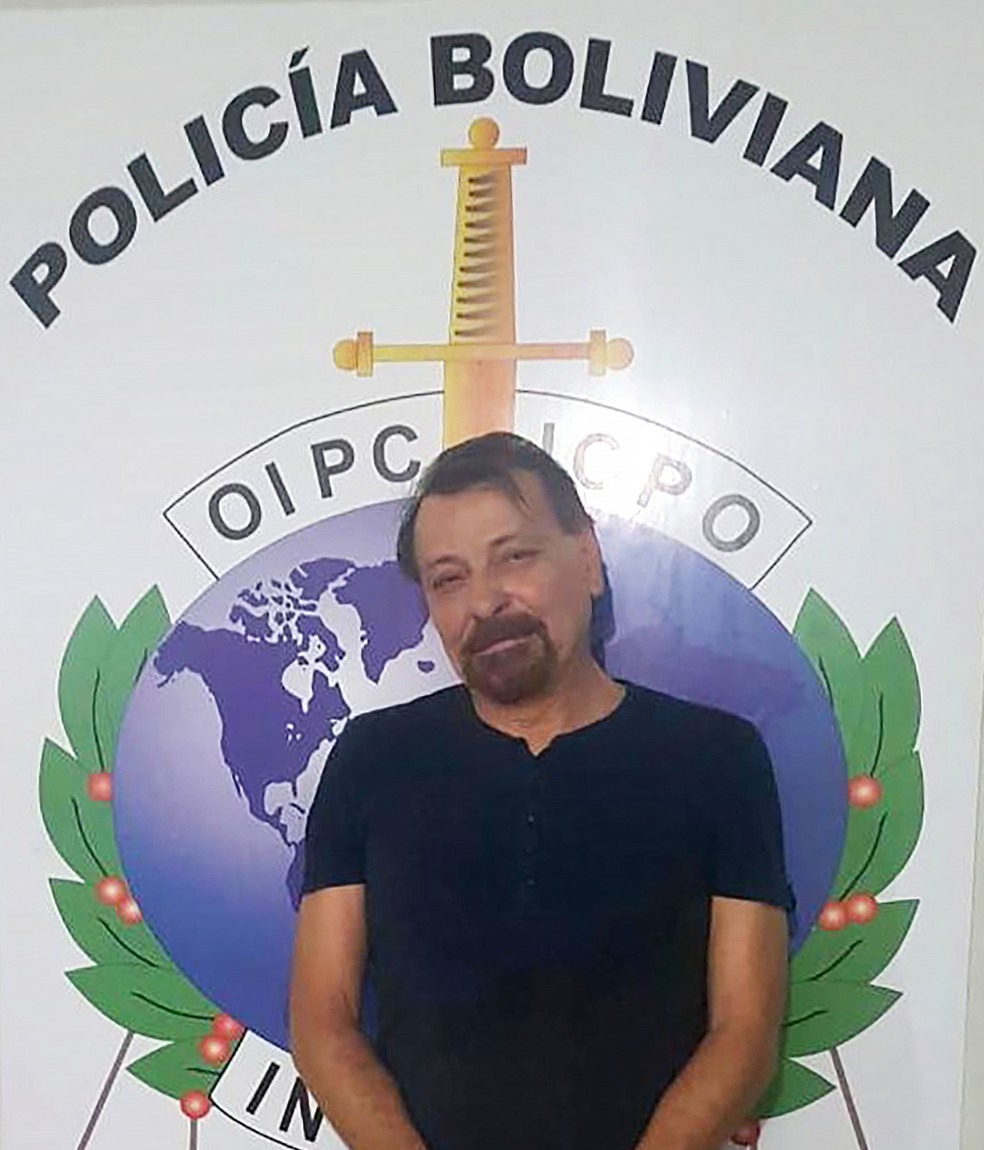 Foto mostra italiano Cesare Battisti apÃ³s ser preso na BolÃ­via  â?? Foto: Bolivian Police / AFP