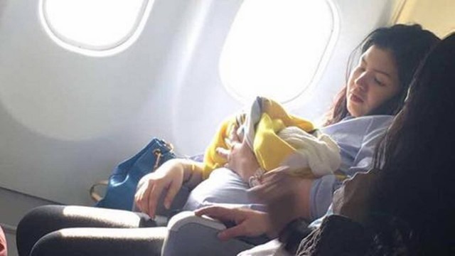 Bebê nasceu no avião