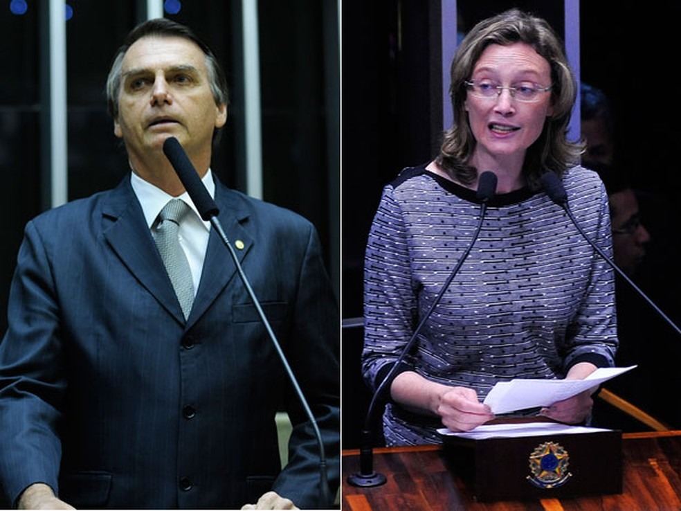 EpisÃ³dio que gerou a condenaÃ§Ã£o ocorreu em 2014, quando Jair Bolsonaro afirmou em uma entrevista que Maria do RosÃ¡rio nÃ£o merecia ser estuprada porque era 'muito feia' â?? Foto: Gabriela Korossy e Luis Macedo / CÃ¢mara dos Deputados