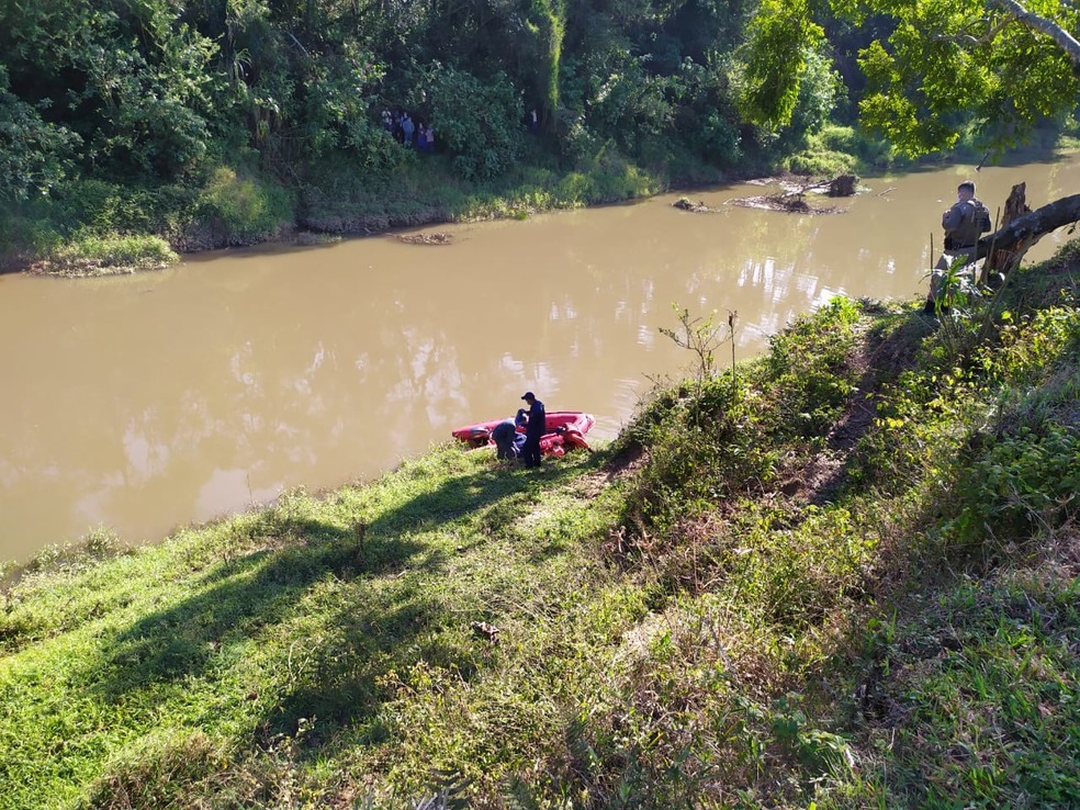 Vítima foi encontrada na manhã deste sábado em Brusque — Foto: Corpo de Bombeiros/ Divulgação