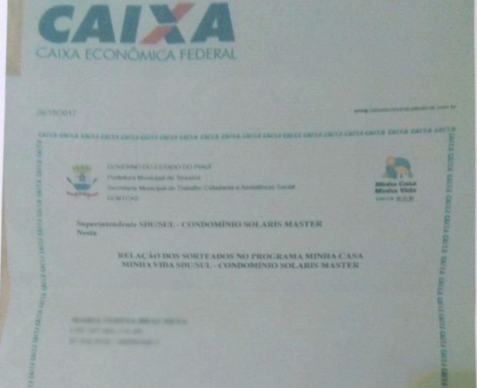 Quadrilha usava documentos da Caixa Econômica Federal e da Prefeitura de Teresina falsificados  (Foto: Divulgação/ Jairo Braz)