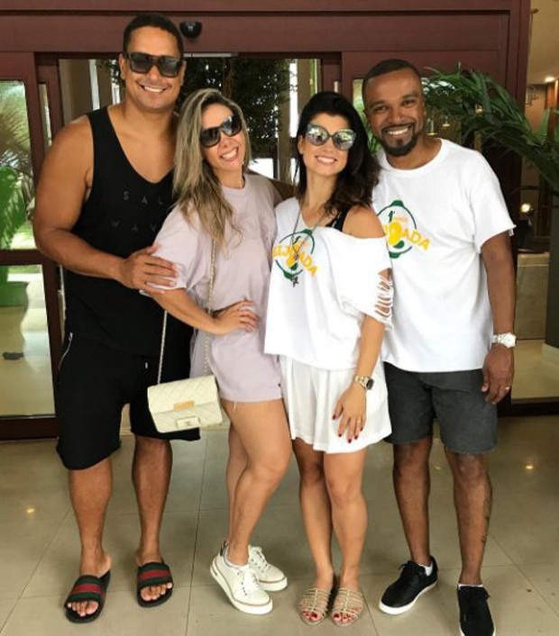 Xanddy, Carla Perez, Sarah e Alexandre Pires (Foto: Reprodução/Instagram)