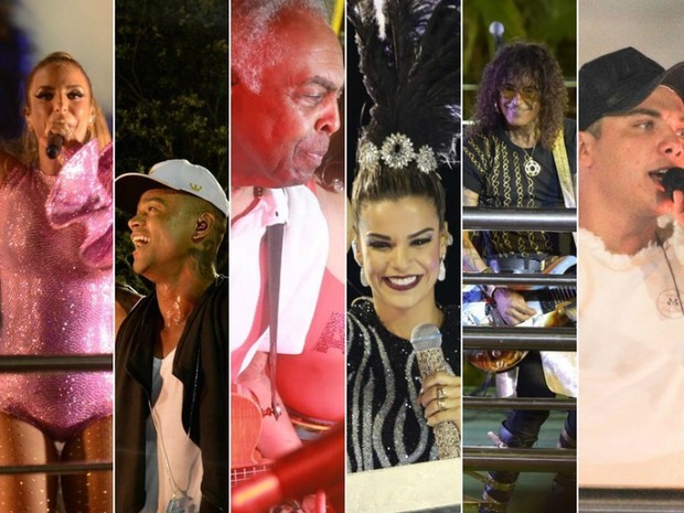 Segunda de carnaval teve Ivete, Léo Santana, Safadão e encontro de trios (Foto: Arte/G1 Bahia)