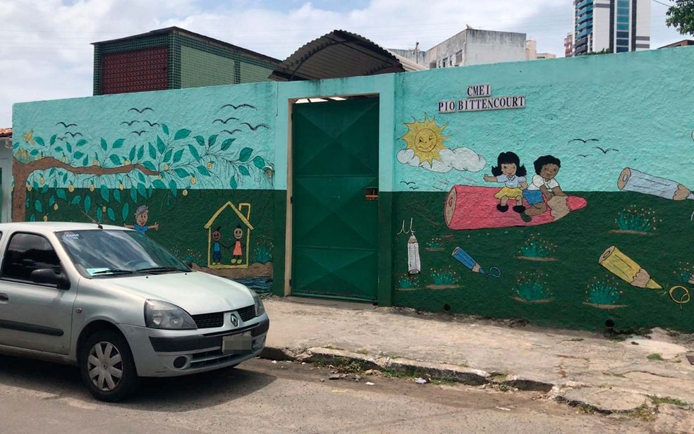 Centro Municipal de EducaÃ§Ã£o Infantil Pio Bittencourt, no Parque SÃ£o BrÃ¡s, bairro da FederaÃ§Ã£o, em Salvador â?? Foto: Alan Tiago Alves/G1 BA