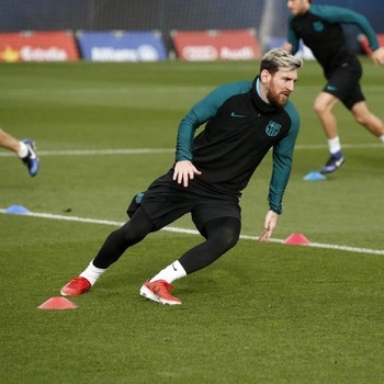 Messi treino do Barcelona (Foto: Divulgação / Barcelona)