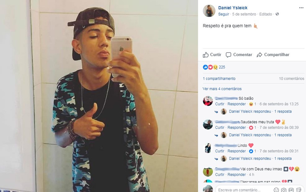 Jovem morreu afogado durante comemoração de aniversário da amiga (Foto: Reprodução/Facebook)