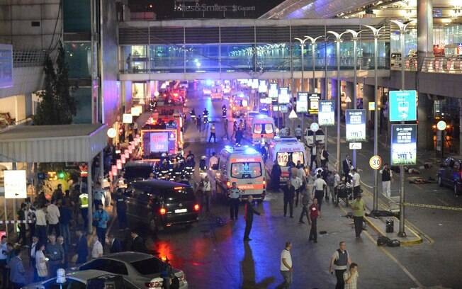 O Aeroporto Ataturk, em Istambul, na Turquia, é o maior do país e o terceiro maior da Europa 