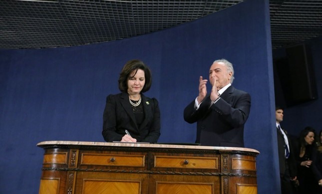 Raquel Dodge e Michel Temer