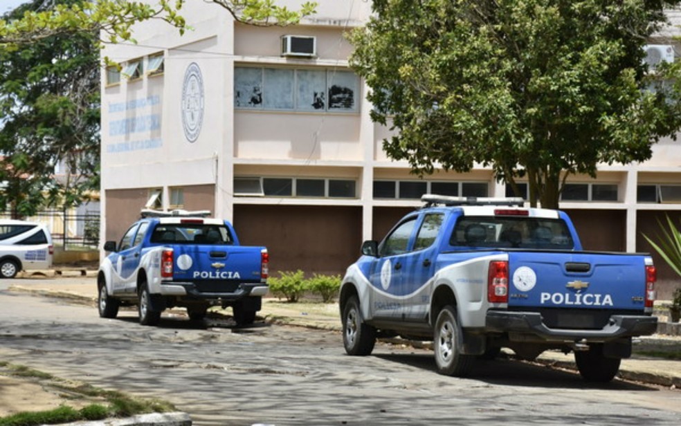 Mulher foi levada para DPT de Conquista (Foto: Anderson Oliveira/Blog do Anderson)