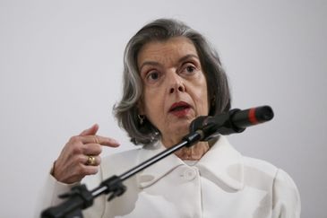 A presidente do Supremo Tribunal Federal (STF), CÃ¡rmen LÃºcia, faz palestra no 2Âº Congresso de Direito Eleitoral de BrasÃ­lia, na CÃ¢mara Legislativa do DF (CLDF).