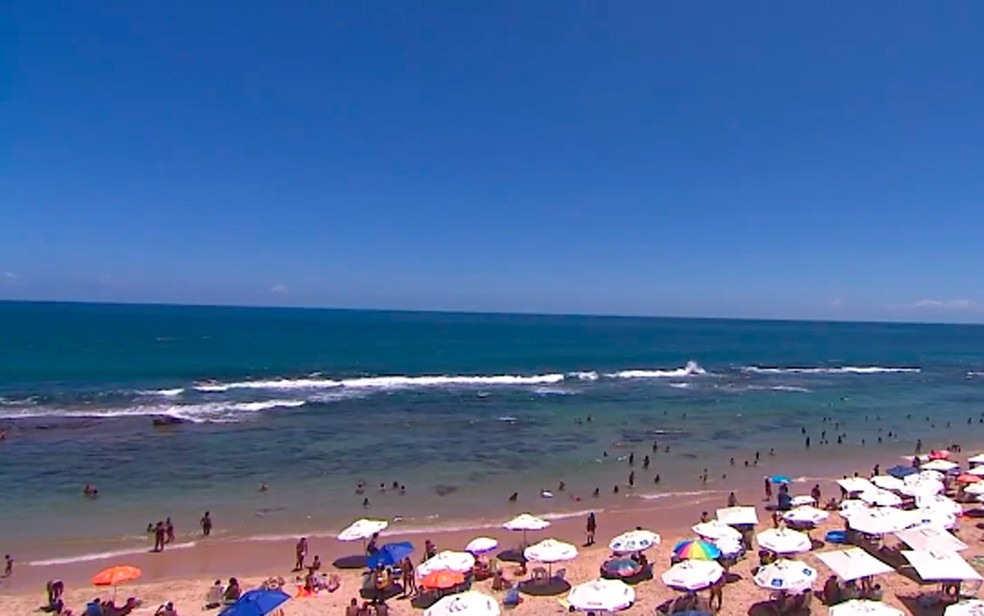 PrevisÃ£o Ã© de tempo instÃ¡vel em Salvador no fim de semana, mas sol deve aparecer na capital (Foto: ReproduÃ§Ã£o/ TV Bahia)